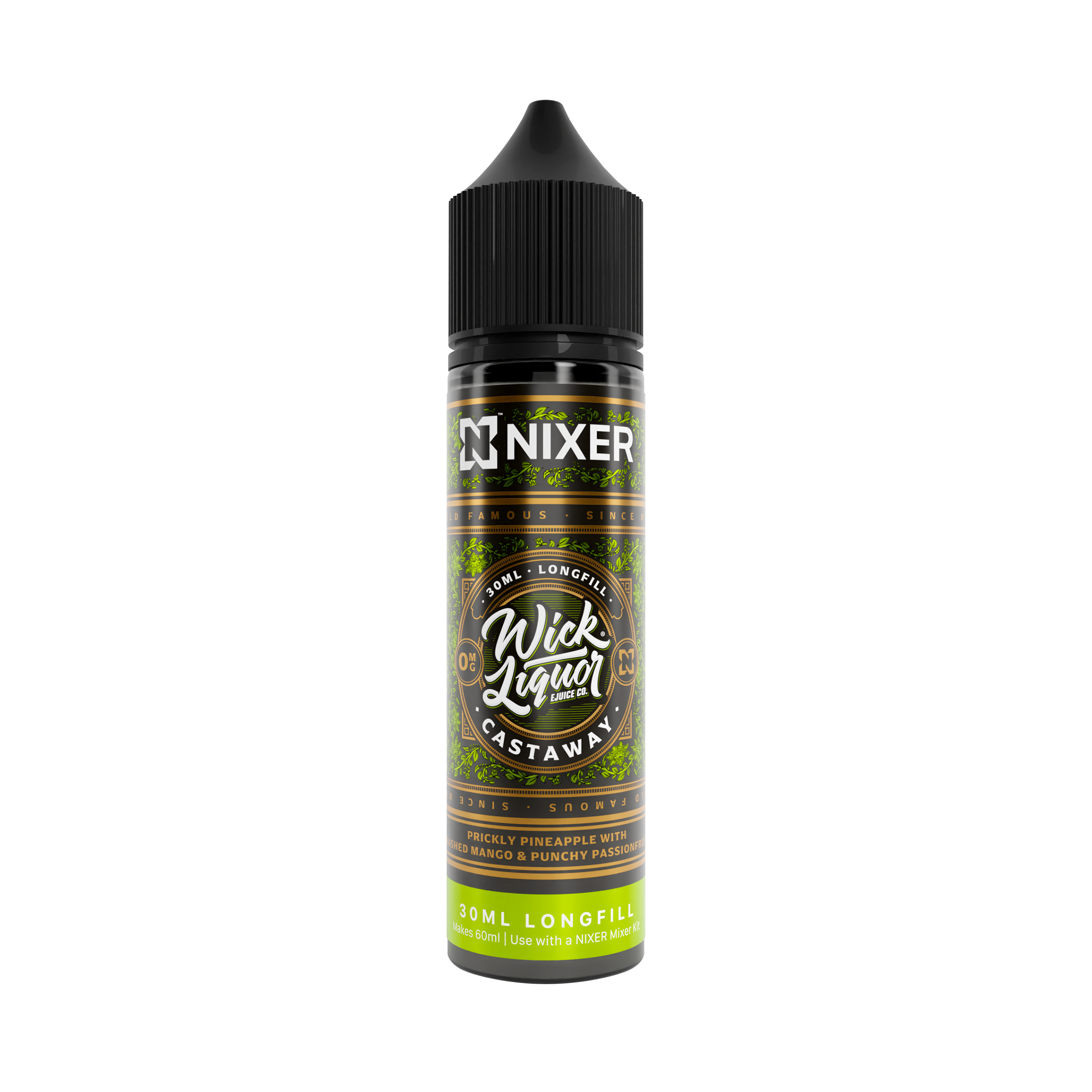 NIXER Bar, Fusion - Wick Liquor, Castaway (Longfill)